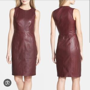 Hugo Boss leather dress